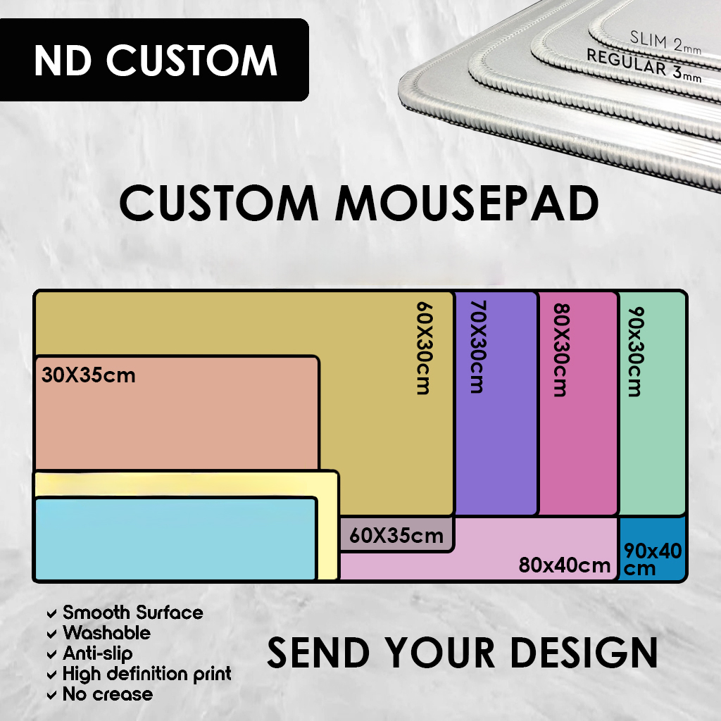 Gaming Desk Mat - Custom Design Mouse Pad Waterproof Non