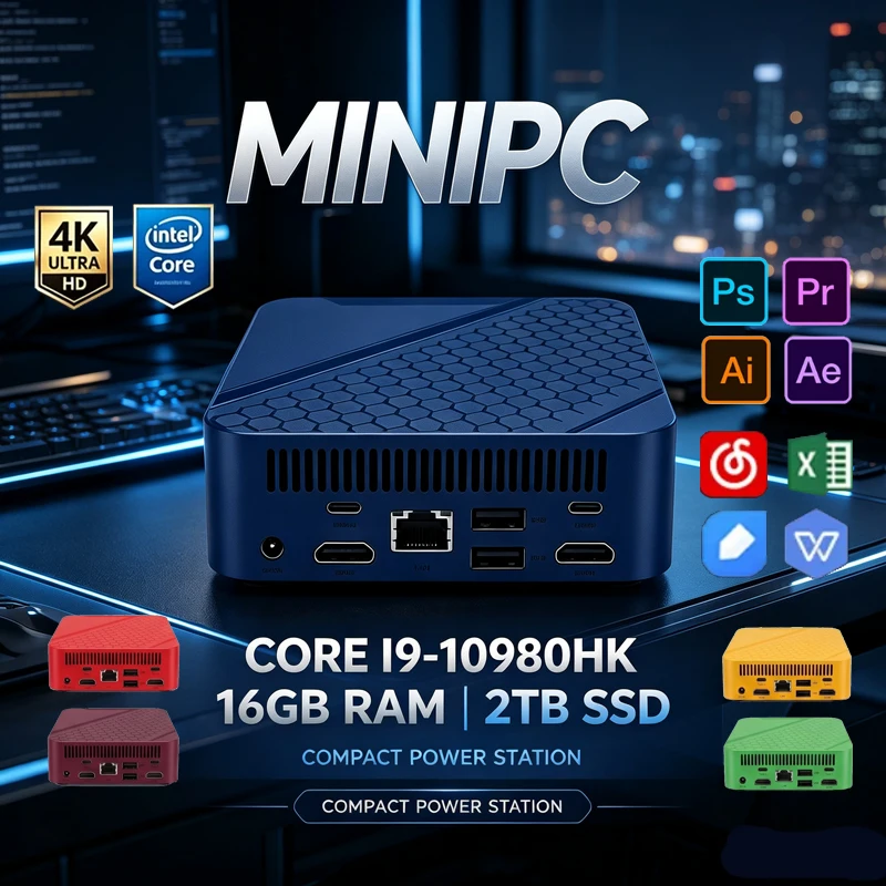 Pc Gaming Editing - Colorful Portable Mini PC, Intel I9‑10980HK,