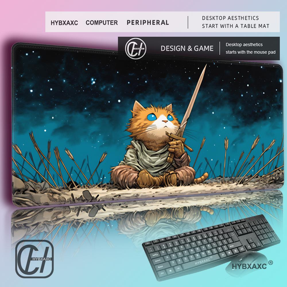 HYBXAXC Orange Cat Warrior Mou - Pc Gaming Orange 评论和价格