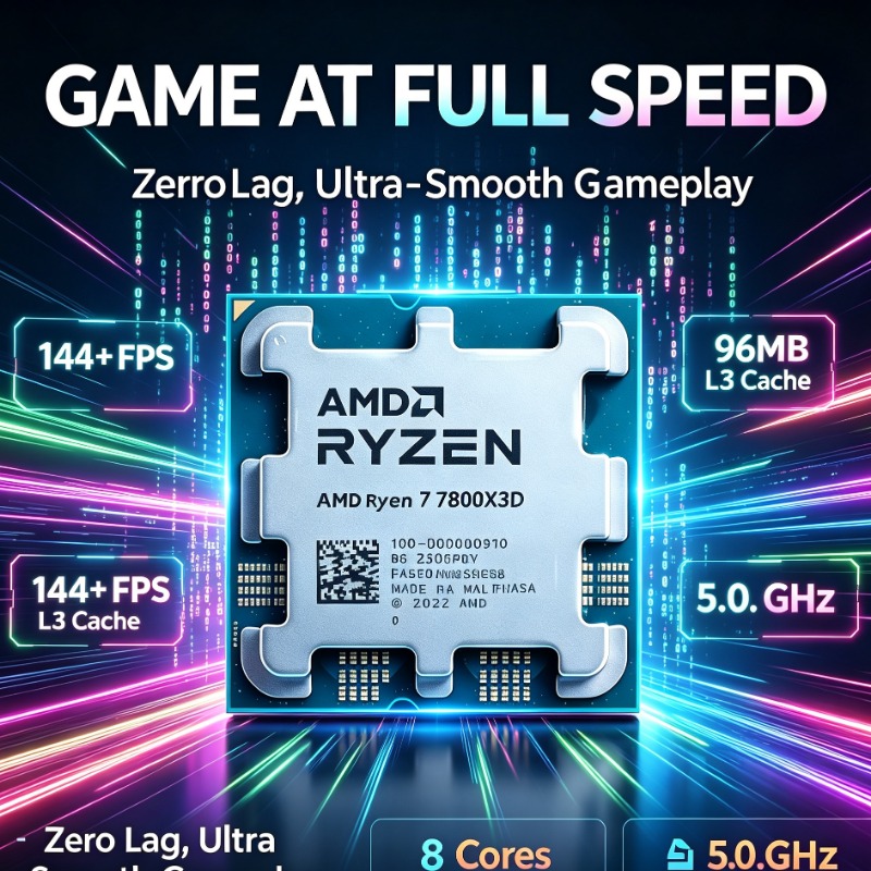 Ryzen 7 7800X3D Gaming CPU 8‑C - Amd Cpu Ryzen 7 评论和价格
