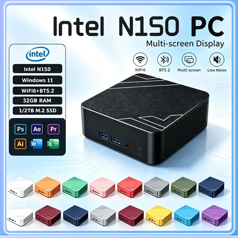 Intel N150 Mini PC Windows11 1 - Pc Gaming Editing 评论和价格