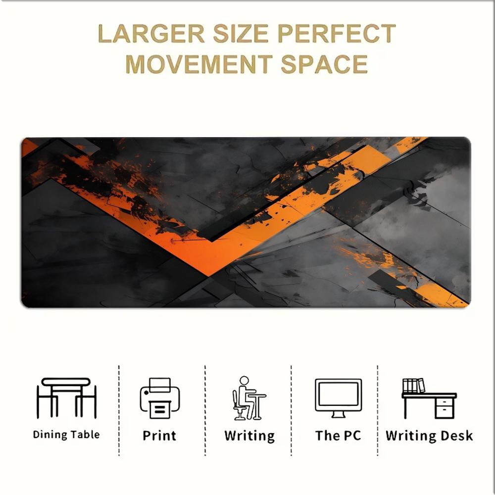 Black Orange Crack Geometric L - Pc Gaming Orange 评论和价格