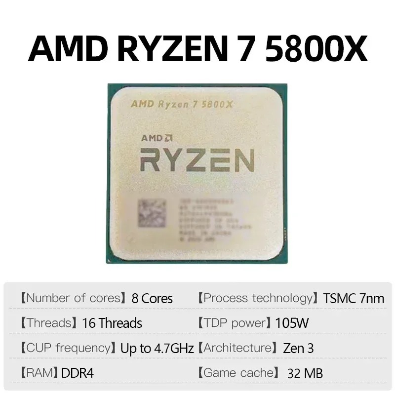AMD Ryzen 7 5800X GHz, AM4 Soc - Amd Cpu Ryzen 7 评论和价格