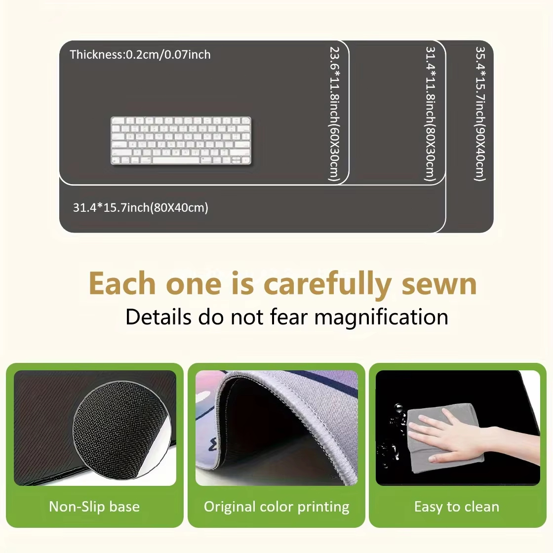 Custom Design Mouse Pad Waterp - Gaming Desk Mat 评论和价格