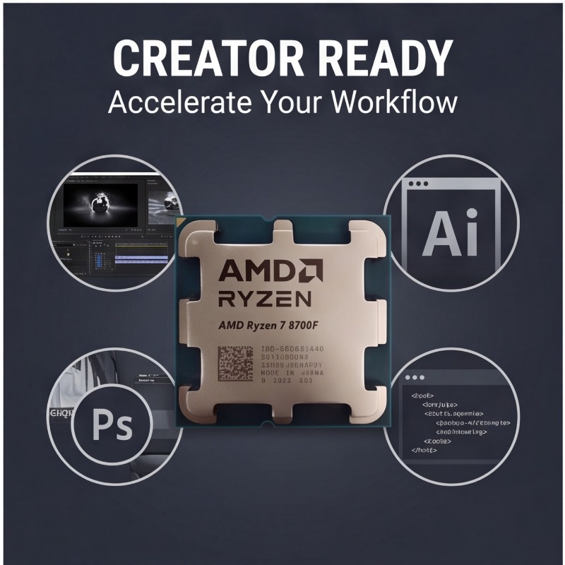 AMD Ryzen 7 8700F Desktop CPU  - Amd Cpu Ryzen 7 评论和价格