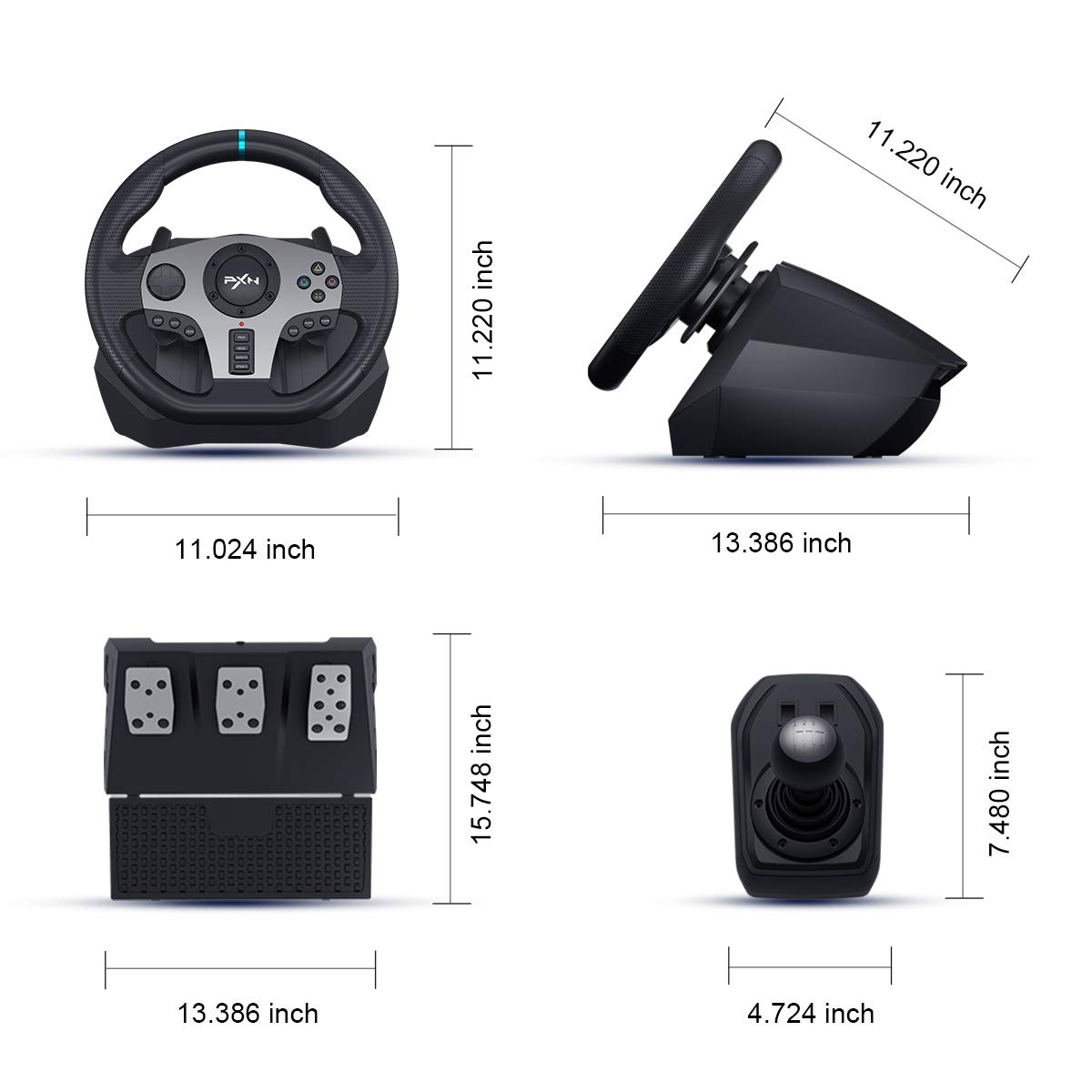 PXN V9 Volante PC Steering Whe - Pc Gaming Xgear 评论和价格