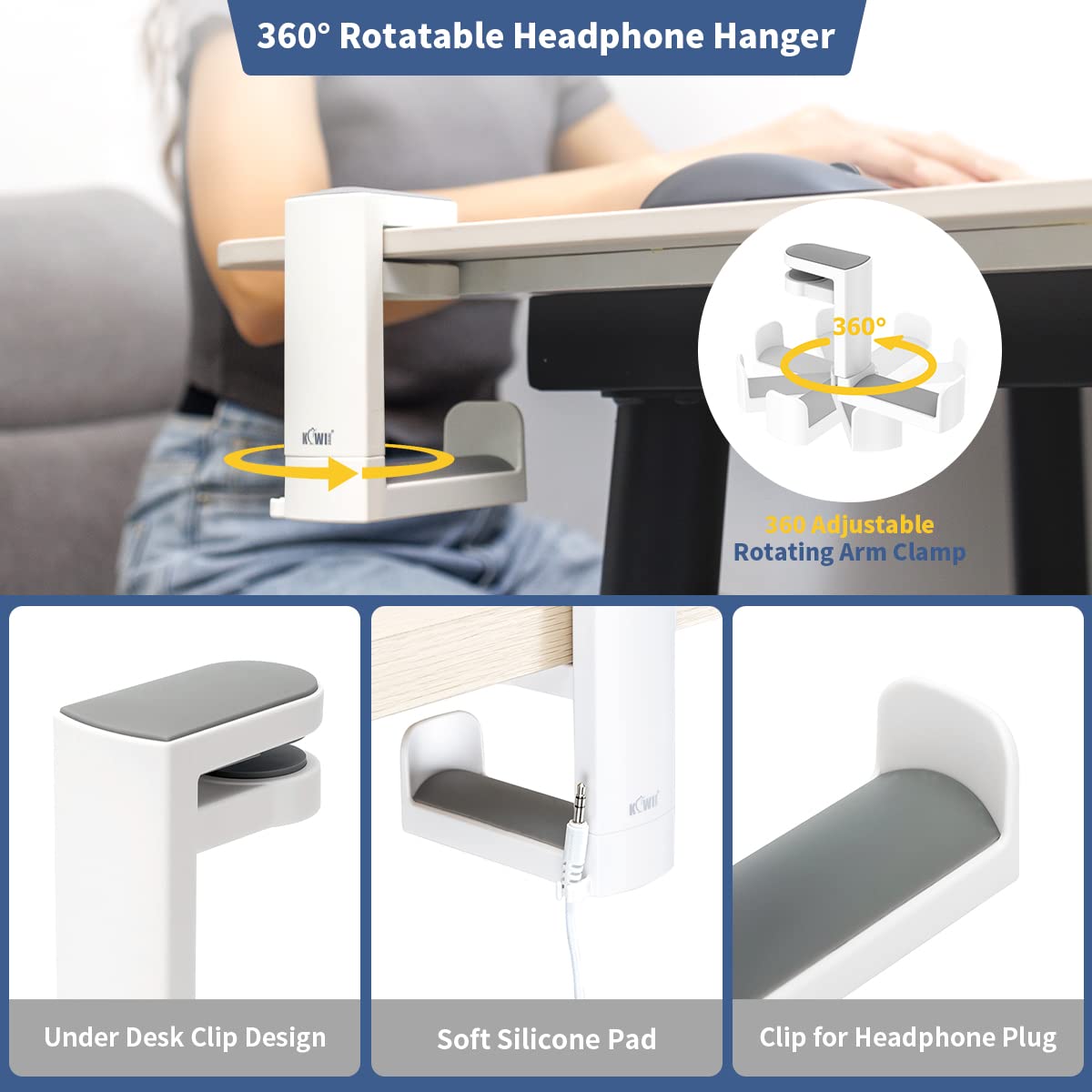 360° Rotating Headphone Stand  - Pc Gaming Earphones 评论和价格