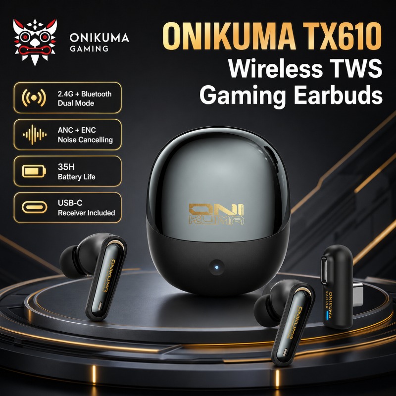 ONIKUMA TX610 Wireless Gaming  - Pc Gaming Earphones 评论和价格