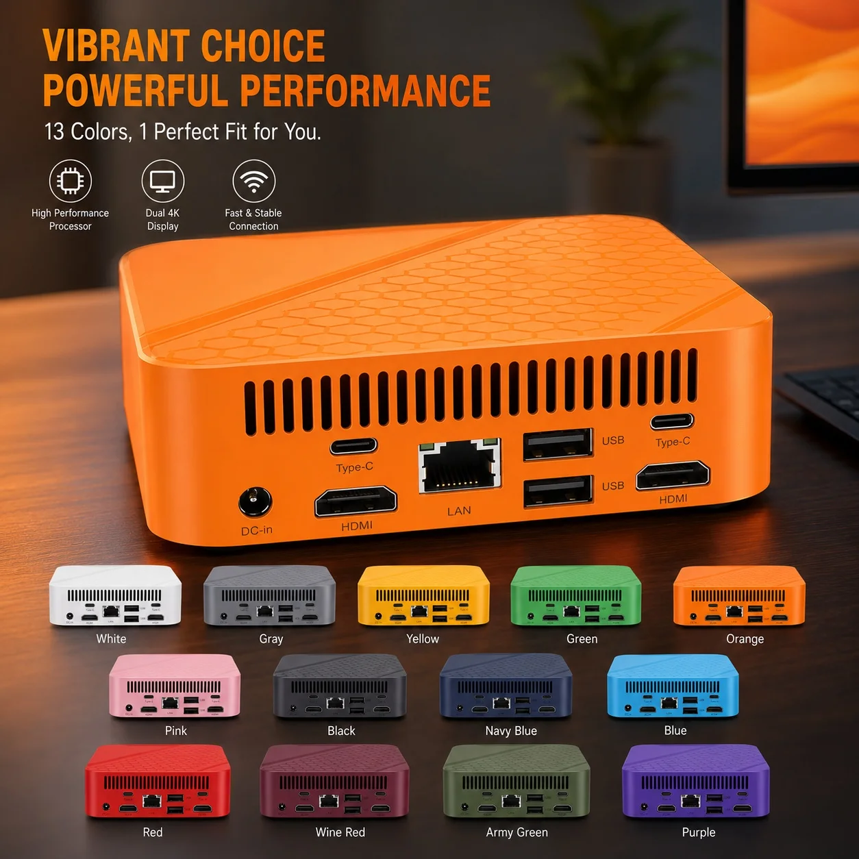 Colorful Mini PC Intel Celeron - Pc Gaming Editing 评论和价格