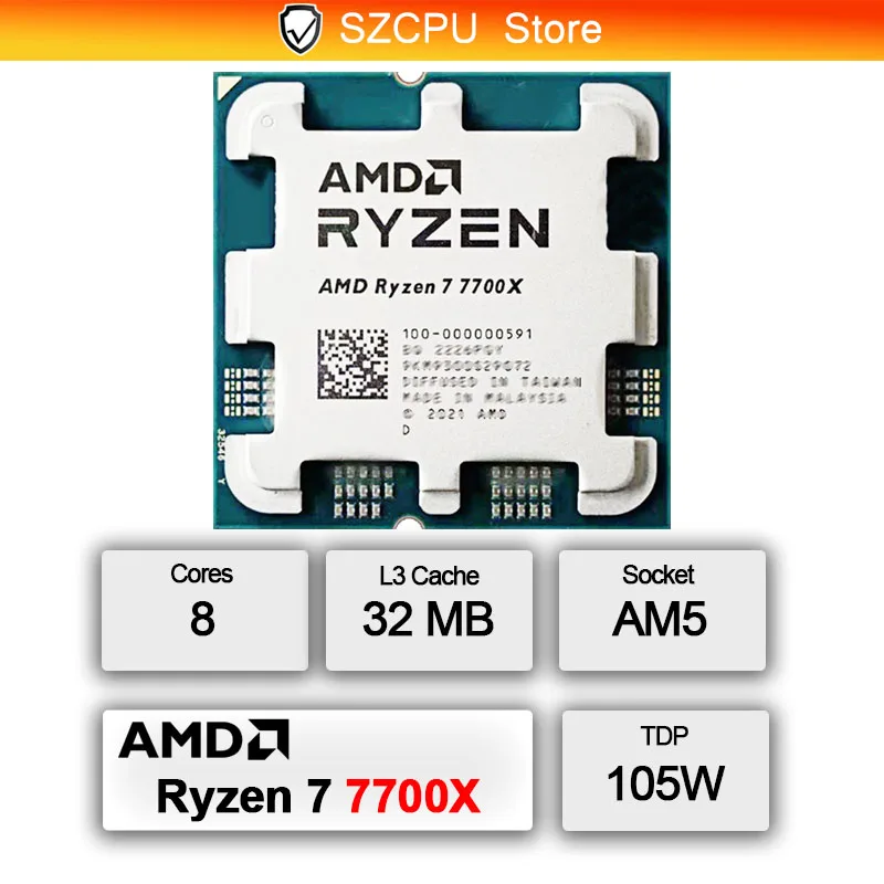 AMD Ryzen 7 7700X 5NM High Per - Amd Cpu Ryzen 7 评论和价格