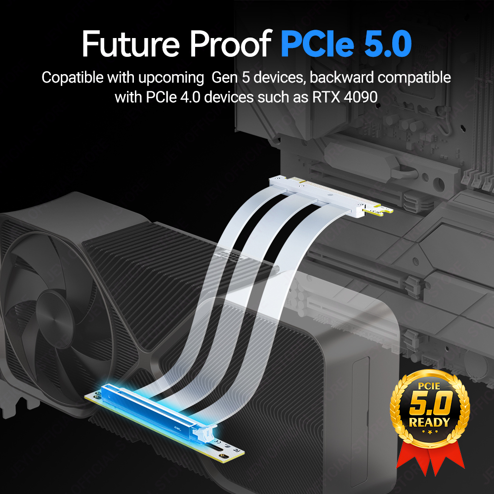 JEYI PCIe 5.0 X16 Riser Cable  - Pc Gaming Rtx 5090 评论和价格