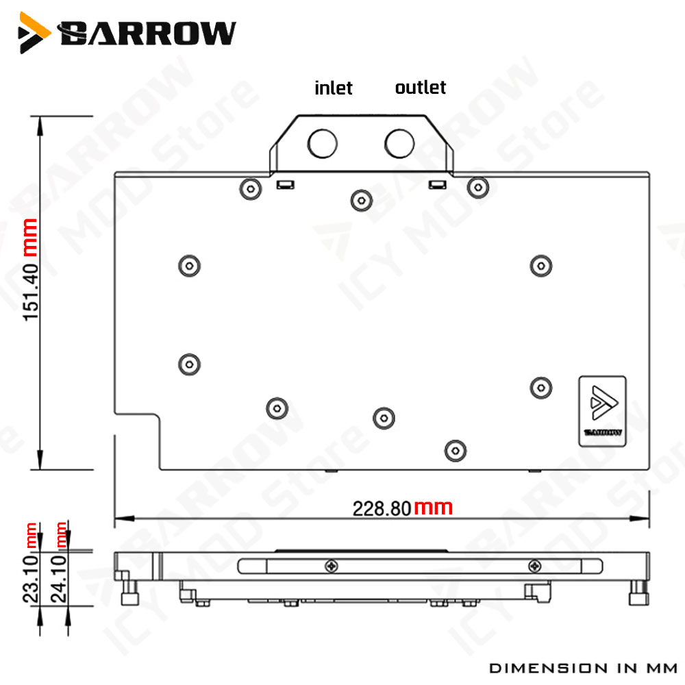Barrow Display Card Water Cool - Pc Gaming Rtx 5090 评论和价格